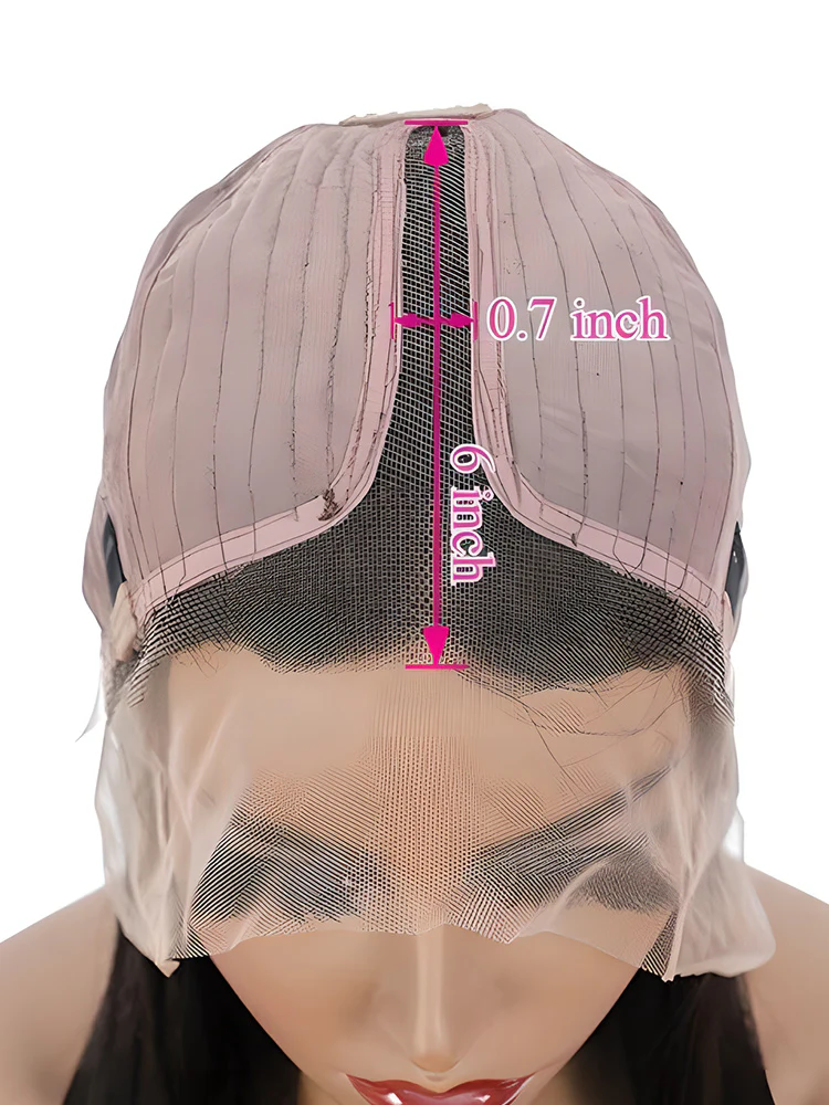 CurlyMe Straight Hair Natural Black T part Lace Front Wigs Human Hair with Natural Hairline - Image 3