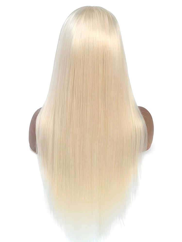 CurlyMe 613 Blonde Lace Front Wigs Straight Human Hair Wigs 13x4 Skin Melt Lace - Image 12