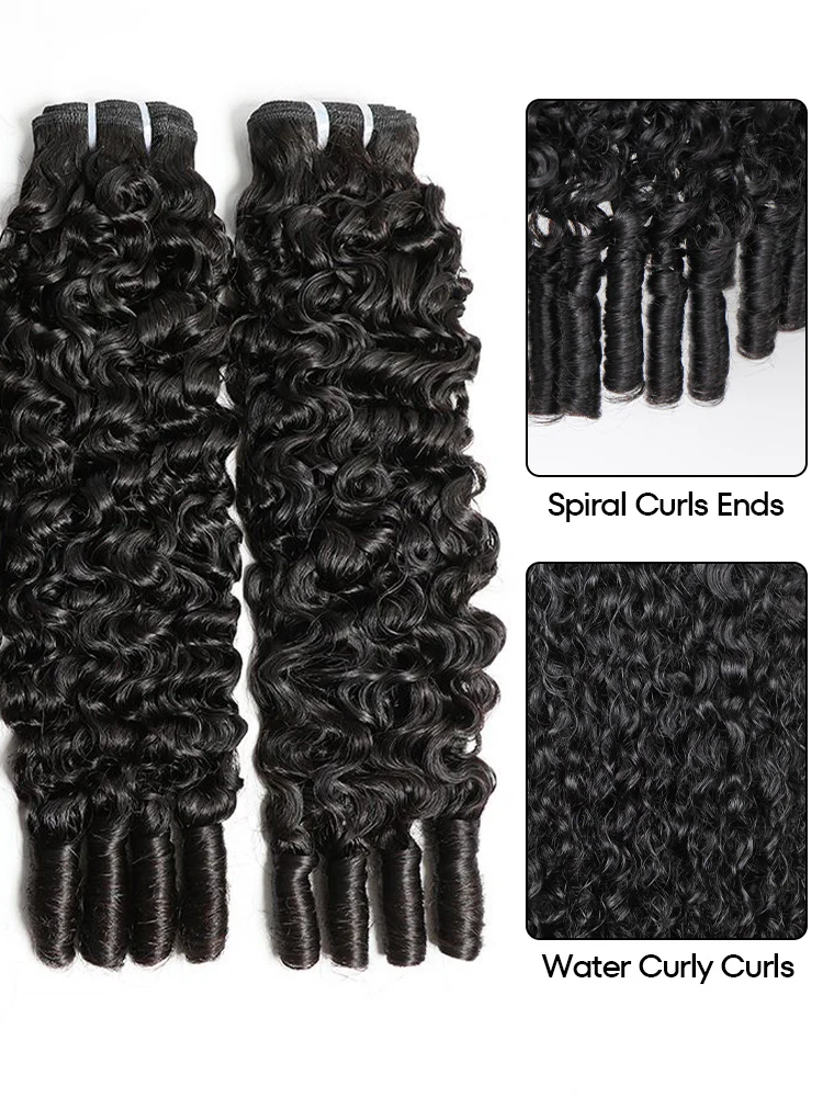 CurlyMe Burmese Curly Natural Black Hair Bundles 1/3/4Pcs | Hair Extensions - Image 5