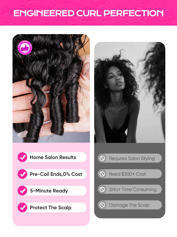 CurlyMe Pre Bleached Knots Burmese Curly Hair 13x6 Pre-Cut HD Lace Frontal Wig With Elastic Draw-string Wear Go Wig - Image 8