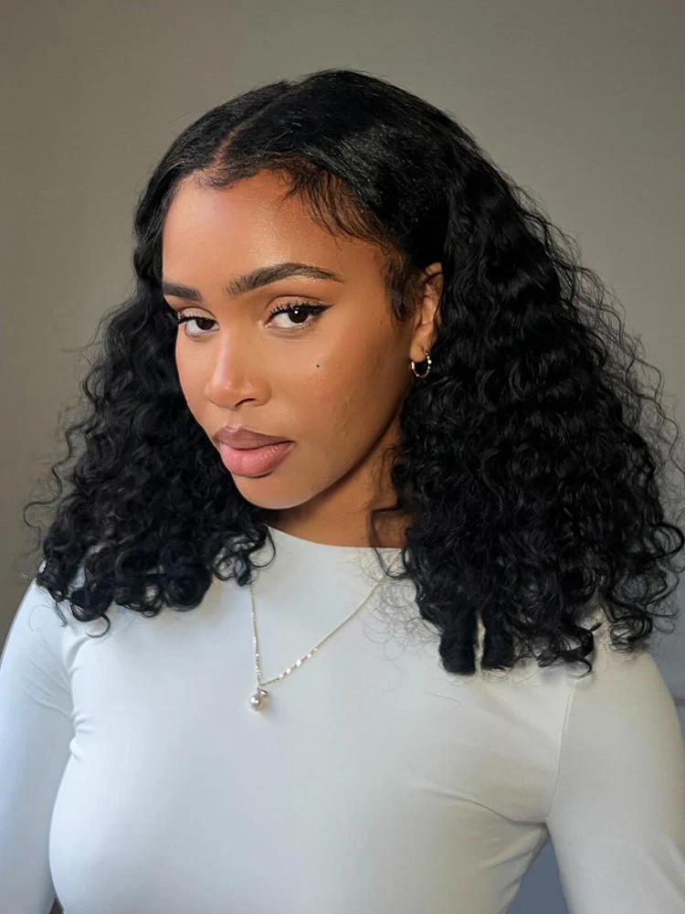 CurlyMe Bleached Knots 9x6 Burmese Curly Wear Go Glueless Wig Pre-Cut Lace Beginner Friendly - Image 13