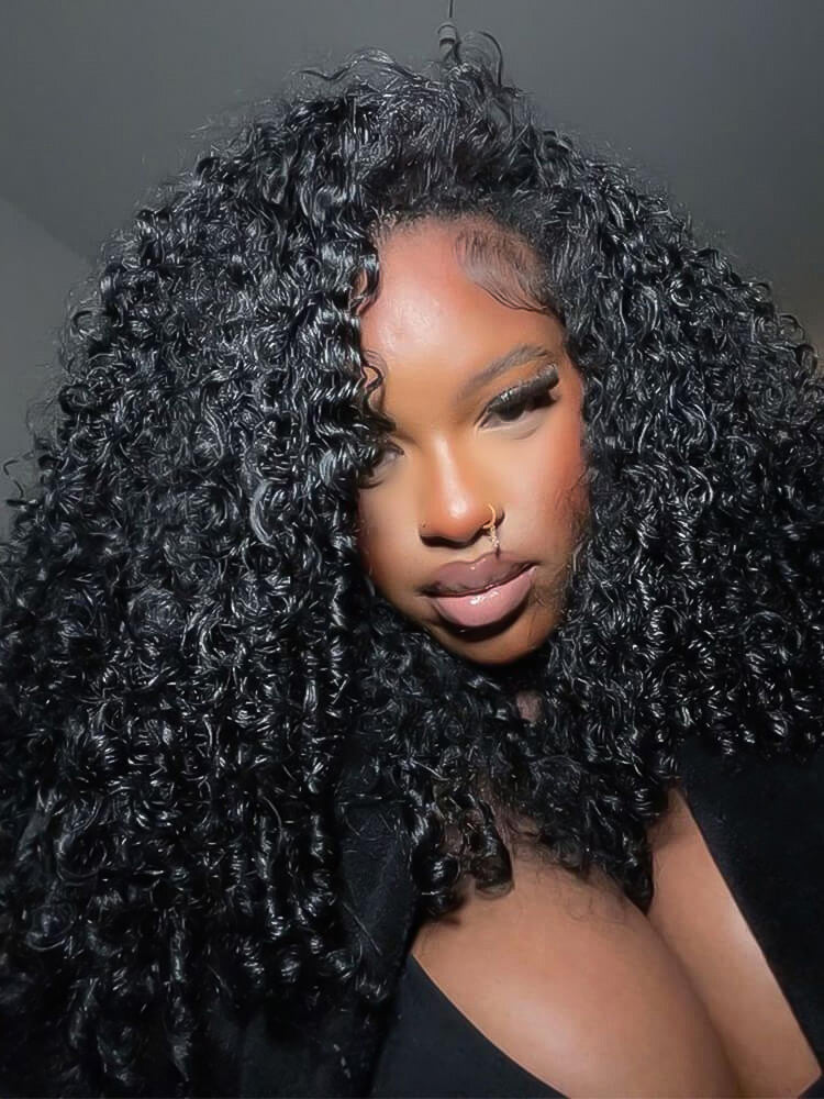 CurlyMe Bleached Knots 9x6 Burmese Curly Wear Go Glueless Wig Pre-Cut Lace Beginner Friendly - Image 5