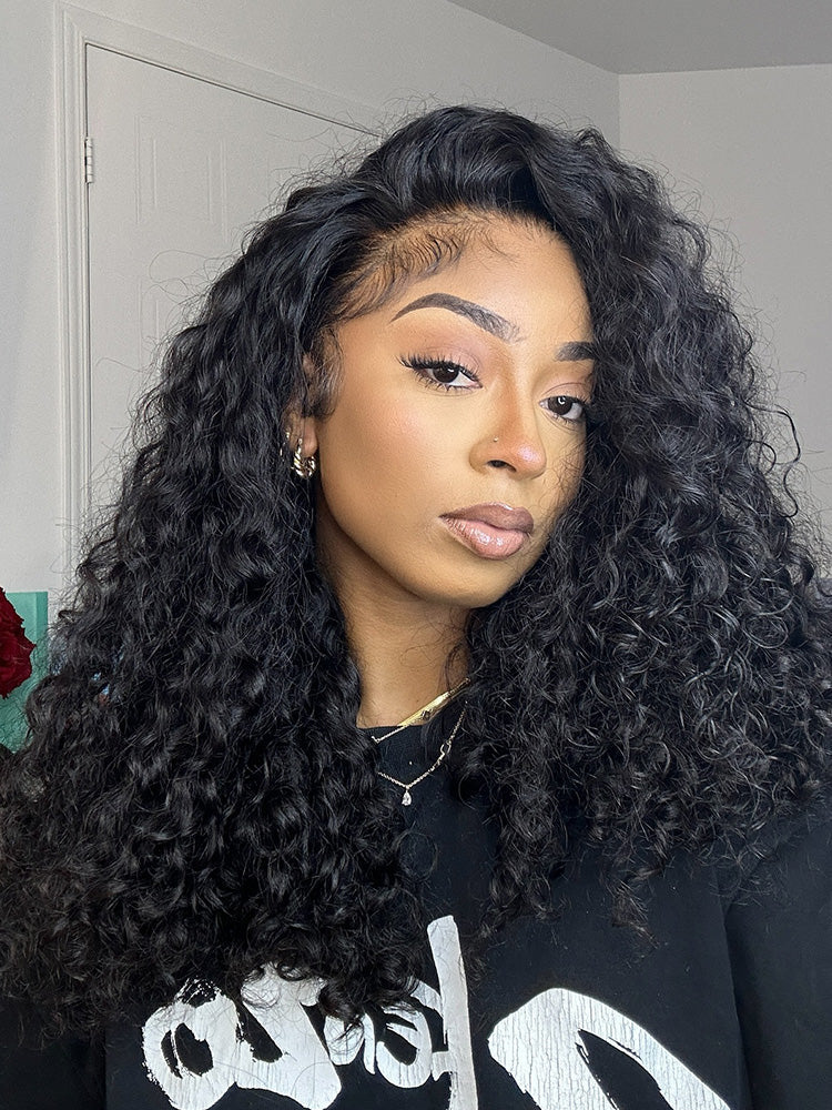 CurlyMe Bleached Knots 9x6 Burmese Curly Wear Go Glueless Wig Pre-Cut Lace Beginner Friendly - Image 6