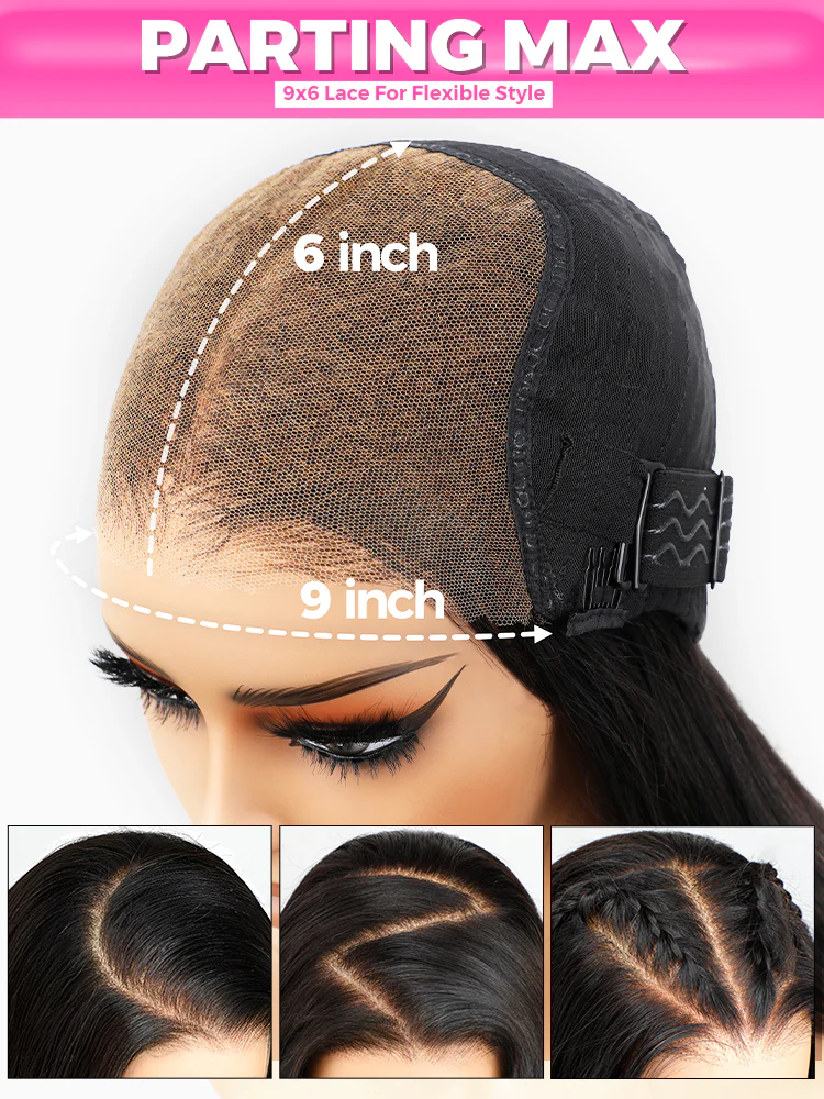 [Clearance Sale] Pre-bleached Most Like Real Hair Glueless Straight Human Hair HD Lace Wig Pre-plucked - Image 8