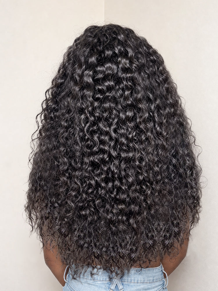 CurlyMe Indian Curly Full & Bouncy Defined Curls Natural Black Human Hair Bundles 1/3/4Pcs - Image 4