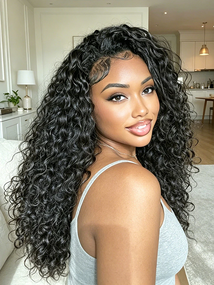 CurlyMe Indian Curly Full & Bouncy Defined Curls Natural Black Human Hair Bundles 1/3/4Pcs - Image 5