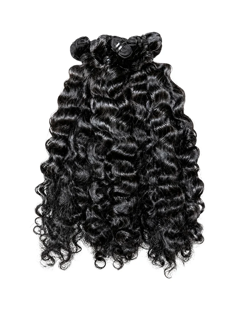 CurlyMe Indian Curly Full & Bouncy Defined Curls Natural Black Human Hair Bundles 1/3/4Pcs - Image 7