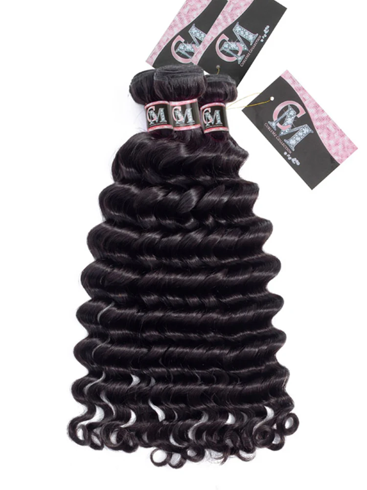 CurlyMe Loose Deep Wave Bundles 1/3/4Pcs Natural Color Hair Extensions - Image 3
