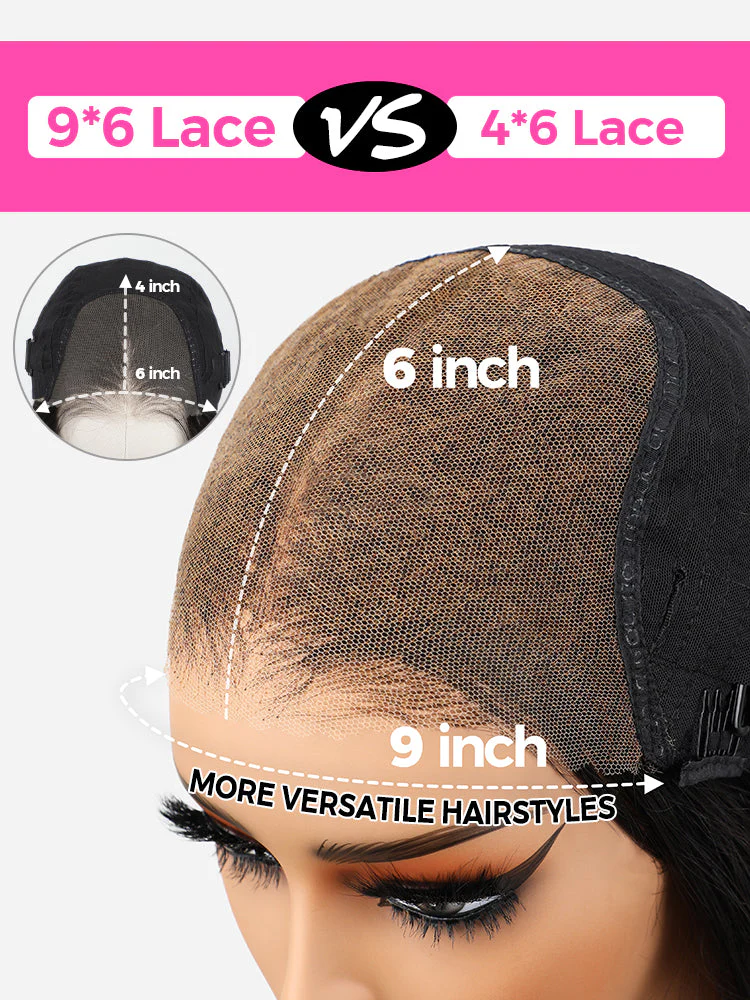 CurlyMe Pre-cut 9x6 Lace M-cap Wear Go Glueless Mini Knots Loose Deep Hair HD Lace Front Wig Pre-plucked - Image 6