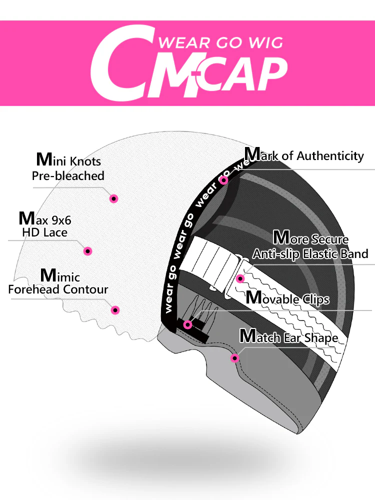 CurlyMe Pre-cut 9x6 Lace M-cap Wear Go Glueless Mini Knots Water Wave Hair HD Lace Front Wig Pre-plucked - Image 13