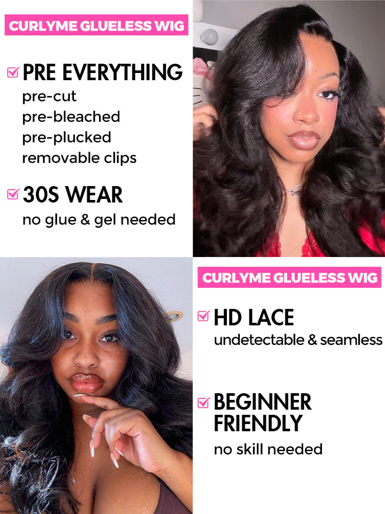 CurlyMe Pre-bleached Body Wave Hair Wear Go Bob Wig 7x5 Pre-cut HD Lace Pre-plucked - Image 13