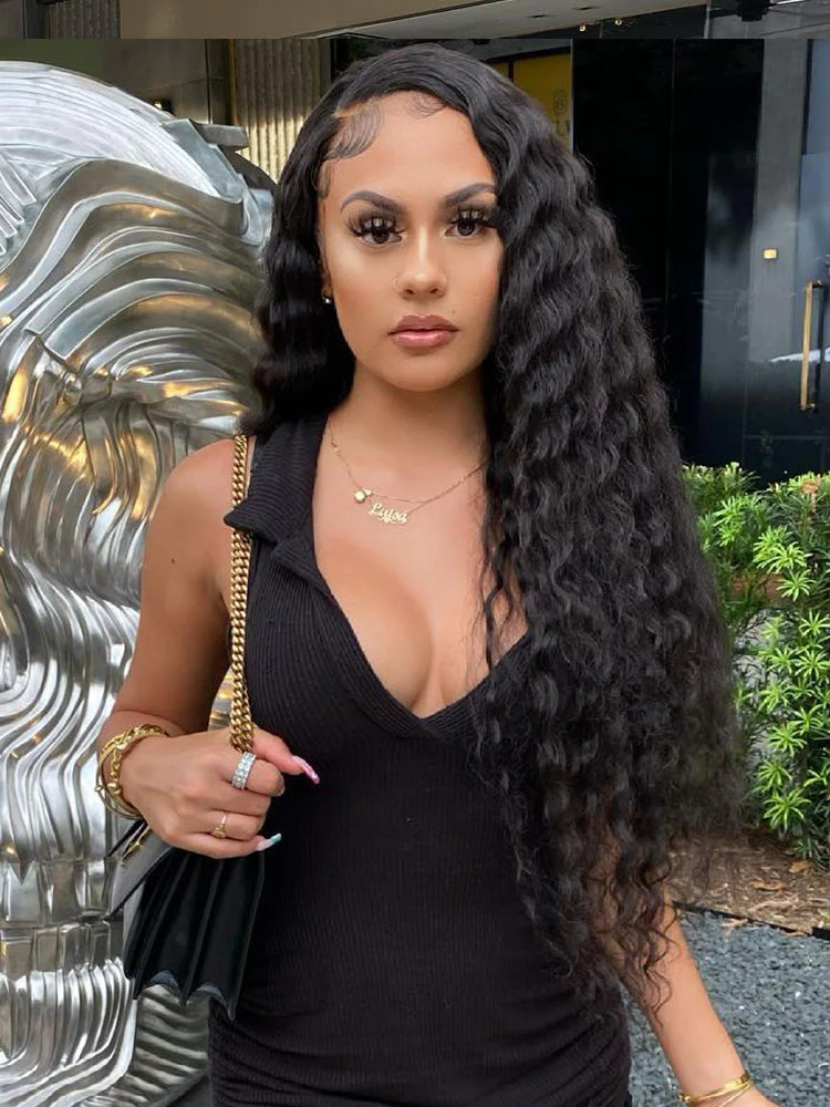 CurlyMe Pre-bleached Loose Deep Wave Hair Wear Go Glueless Wig 7x5 Pre-cut HD Lace Pre-plucked - Image 10