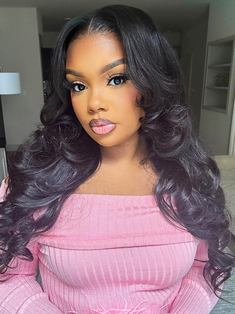 [Clearance Sale] Wear Go Glueless Pre-Bleached Body Wave Hair 7X5 Pre-cut HD Lace Wig Pre-plucked - Image 3