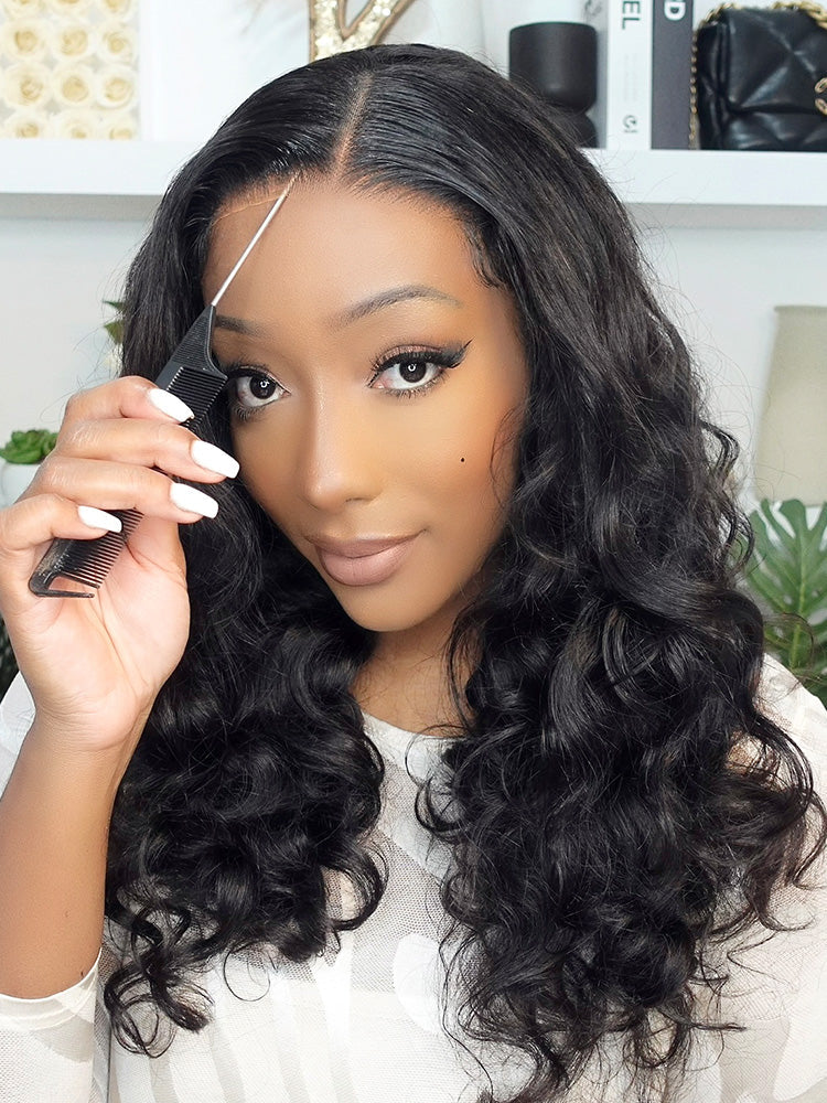 [Clearance Sale] Pre-bleached Ocean Wave Glueless Wear Go Wig Pre-cut HD Lace Wig Pre-plucked - Image 3
