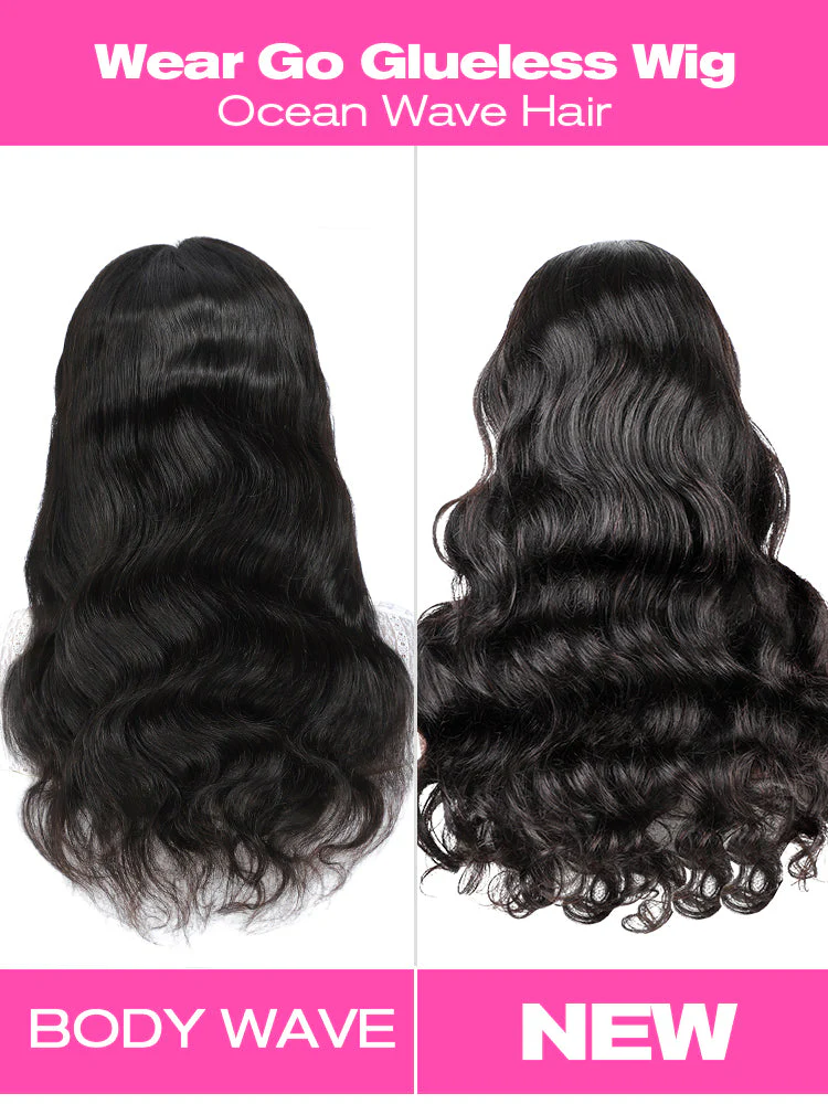 [Clearance Sale] Pre-bleached Ocean Wave Glueless Wear Go Wig Pre-cut HD Lace Wig Pre-plucked - Image 6
