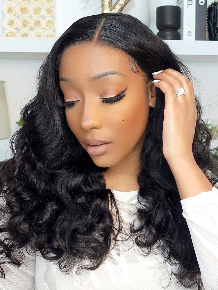 [Clearance Sale] Pre-bleached Ocean Wave Glueless Wear Go Wig Pre-cut HD Lace Wig Pre-plucked - Image 7