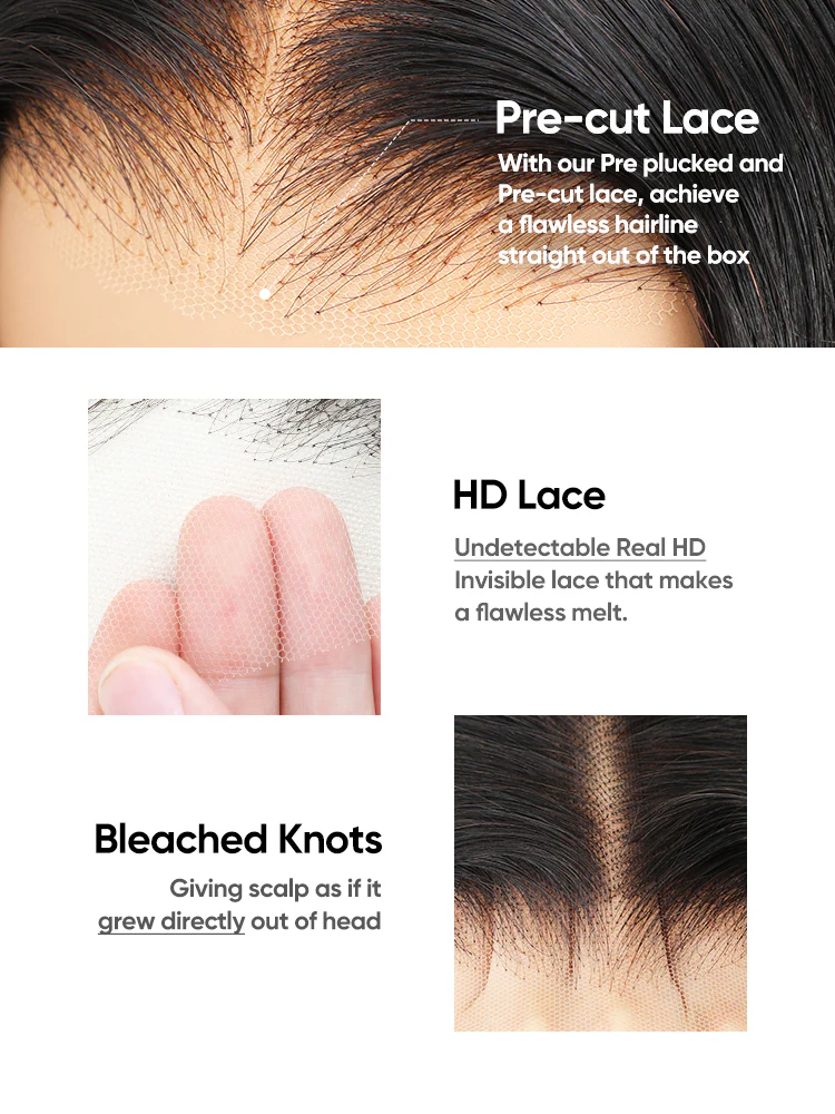 [Clearance Sale]CurlyMe Bleached Knots 9x6 Kinky Straight Burmese Curly Wear Go Glueless Wig Pre-Cut HD Lace With Spiral Curly Ends - Image 8