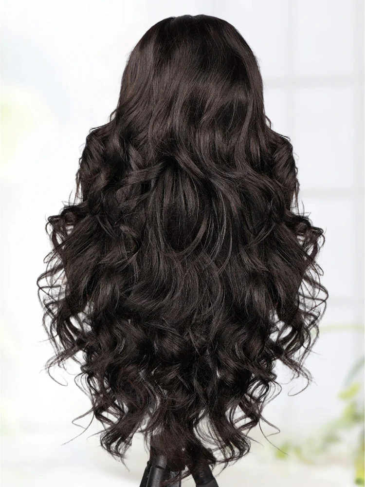 CurlyMe Pre-Styled Butterfly Cut Layered Yaki Straight Glueless Install Half Wig With Draw-string Beginner Friendly - Image 4