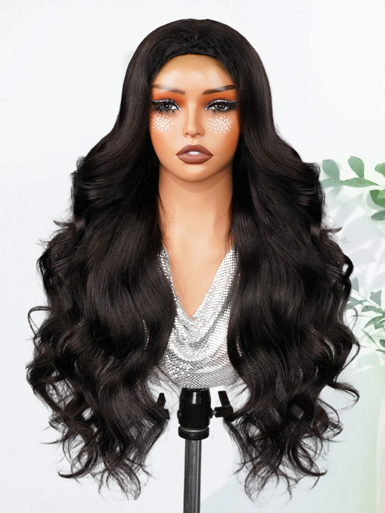 CurlyMe Pre-Styled Butterfly Cut Layered Yaki Straight Glueless Install Half Wig With Draw-string Beginner Friendly - Image 5