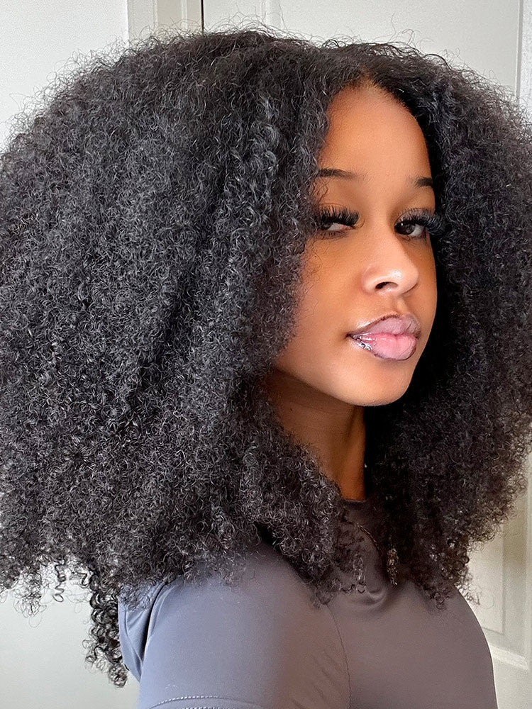 CurlyMe Pre-bleached Wear Go Glueless Afro Kinky Curly Pre-cut HD Lace Wig Pre-plucked For Tiktok - Image 10