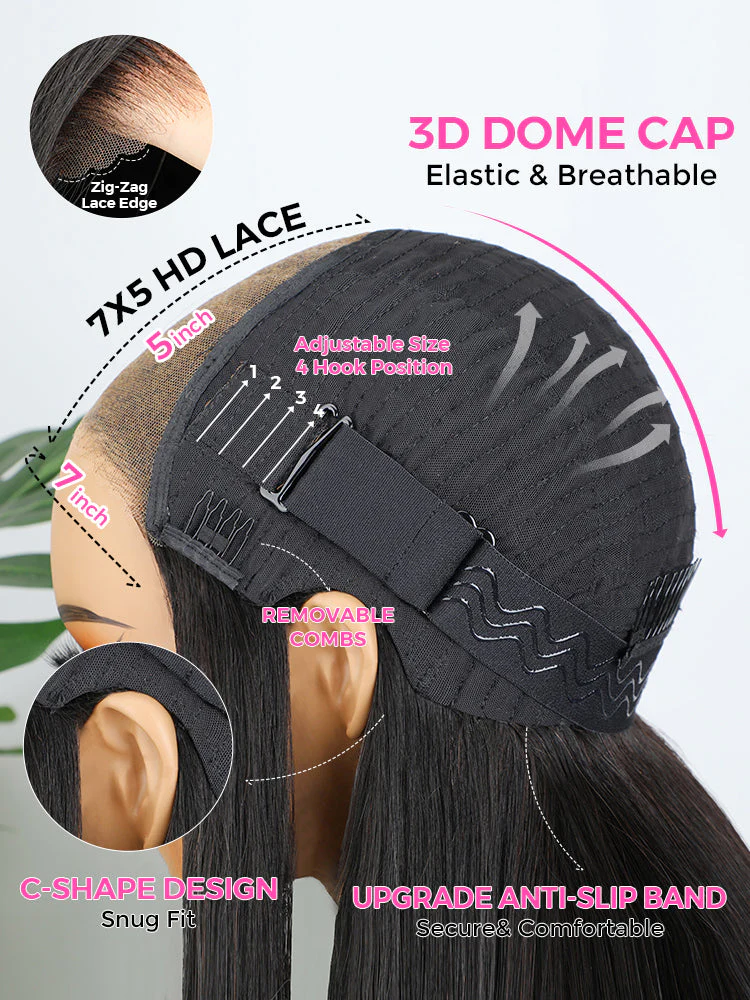 CurlyMe Pre-bleached Wear Go Glueless Afro Kinky Curly Pre-cut HD Lace Wig Pre-plucked For Tiktok - Image 11