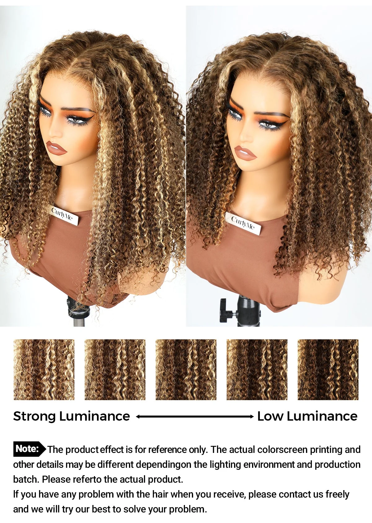 CurlyMe Wear Go Glueless Highlights Ombre Hair Pre-cut Lace Kinky Curly Wig For Tiktok - Image 9